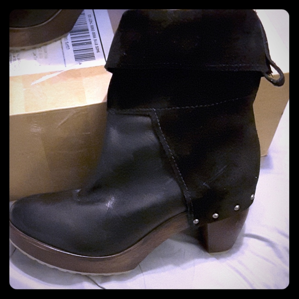 Gorgeous genuine leather studded boots